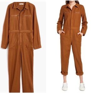 Madewell Women's Zip Pocket Coverall Jumpsuit One Piece Utility Size XS MA604